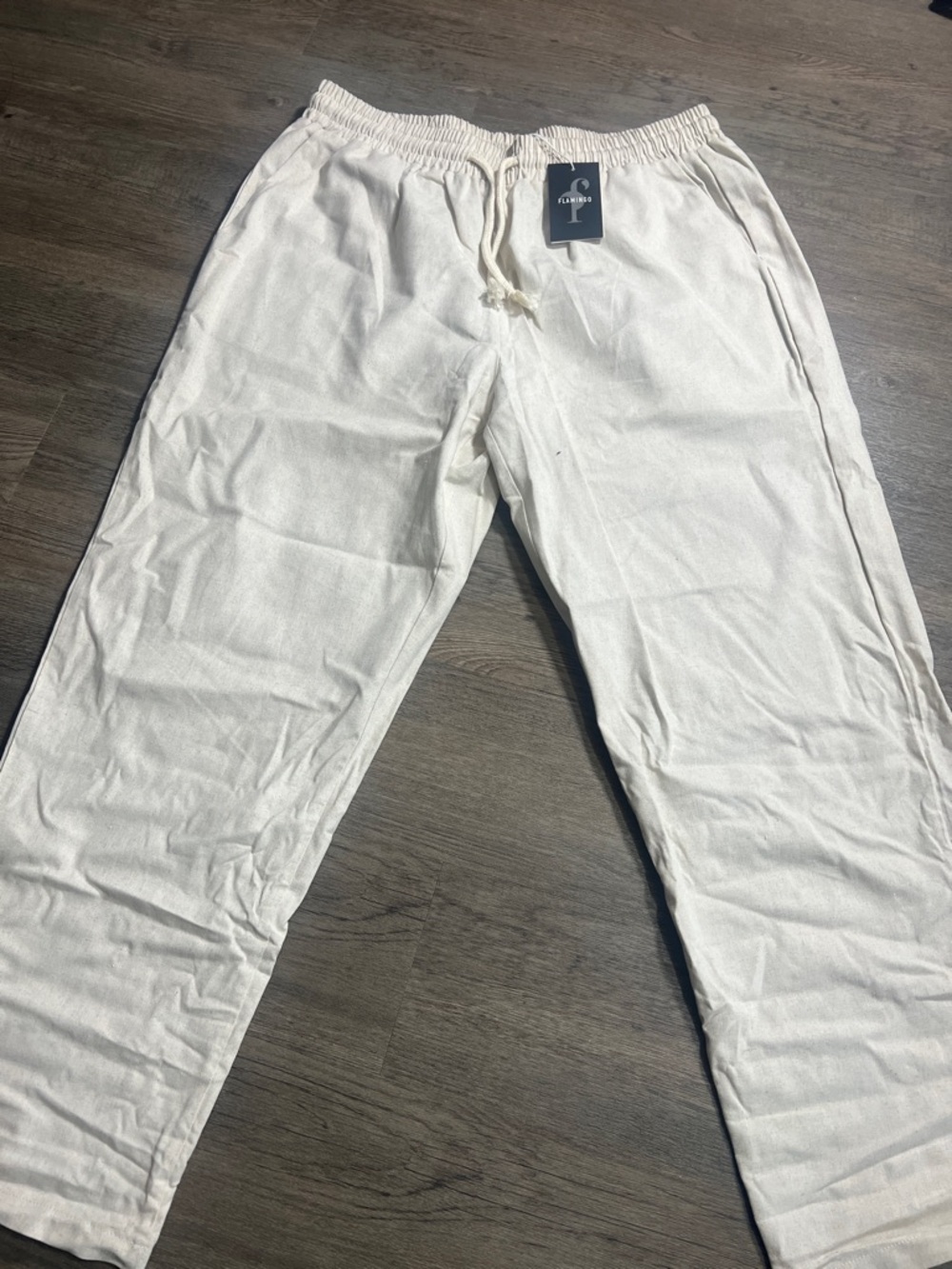 Flamingo Urban Cream Men's Drawstring Joggers